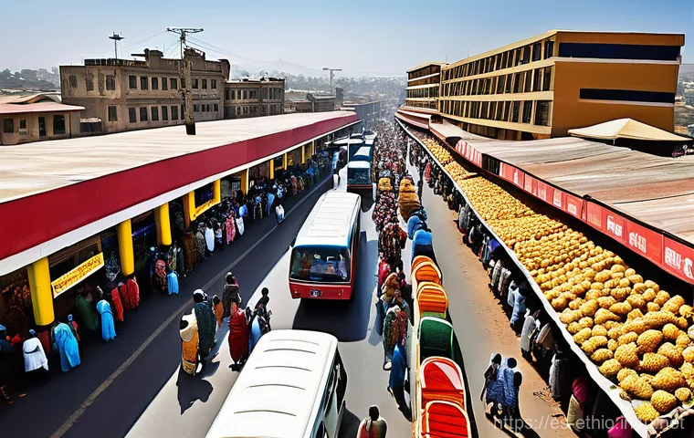 에티오피아와 에리트레아의 분쟁 - **Ethiopia's Economic Aspirations and the Red Sea Journey**
A vibrant, wide-angle, photorealisti...